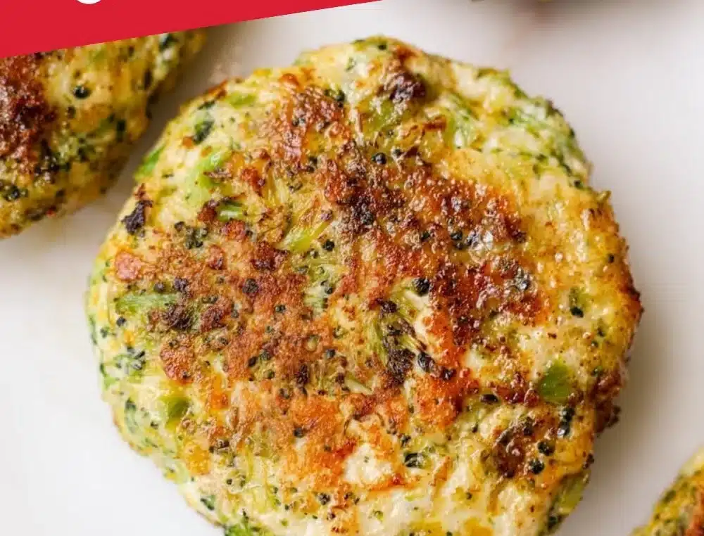 Broccoli Cheddar Chicken Burgers