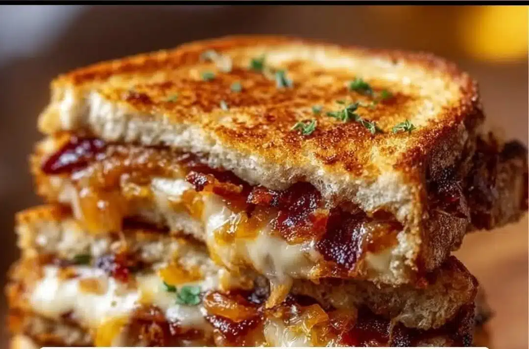 Cozy Bacon and Caramelized Onion Grilled Cheese for Easy Family Lunches