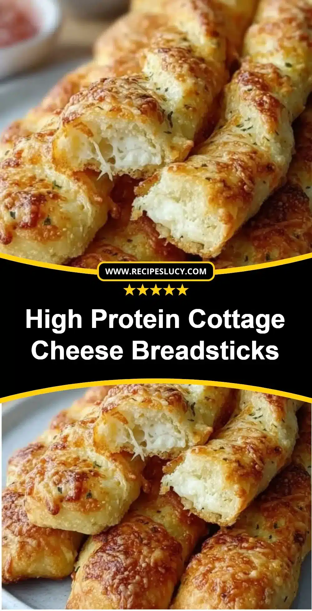 High Protein Cottage Cheese Breadsticks: Healthy Low Carb Snacks