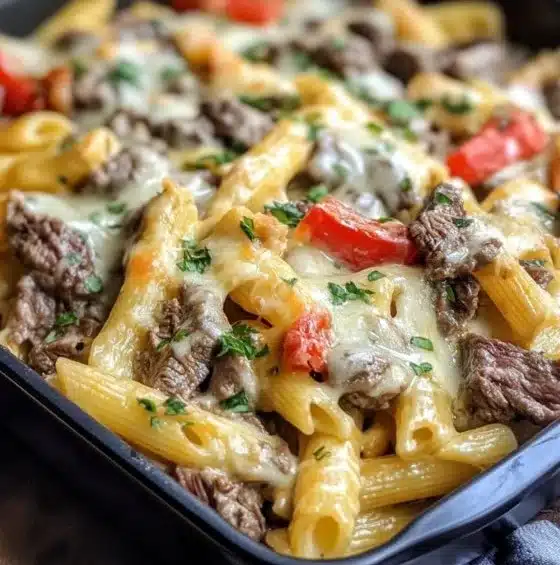 Philly Cheese Steak Pasta