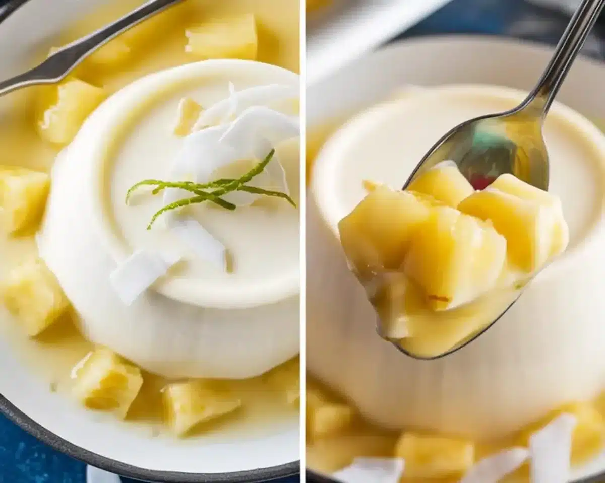 Pineapple Coconut Panna Cotta Recipe
