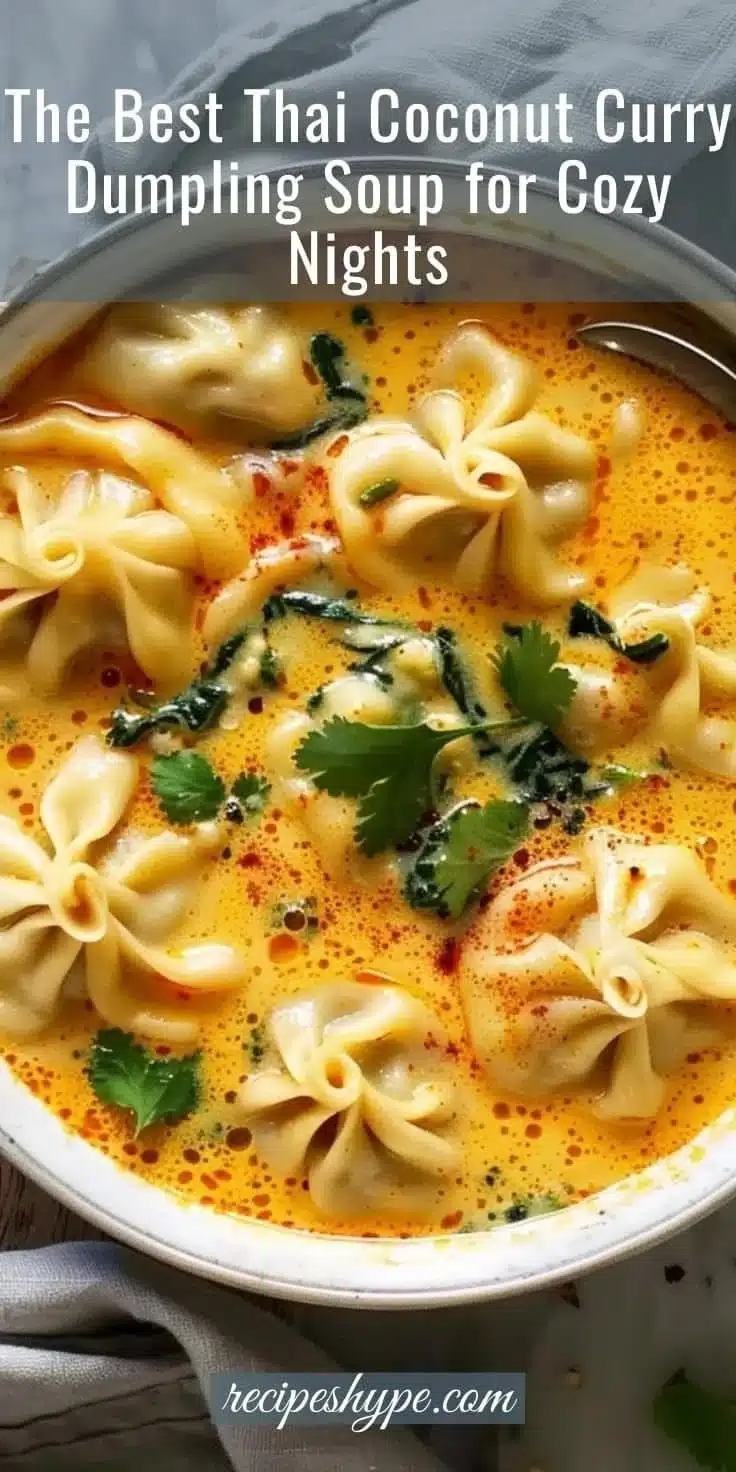 Thai Coconut Dumpling Soup