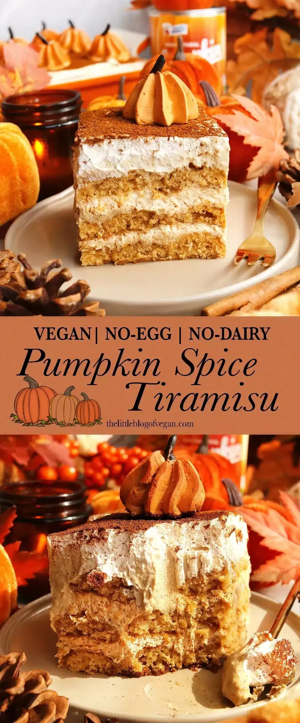 Vegan Pumpkin Spice Tiramisu